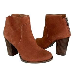 Lucky Brand Liesell Ankle Boot Warm Terracotta New  Condition Leather Size 7.5